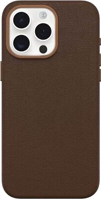 Otterbox Symmetry Series - Baksidedeksel For Mobiltelefon - Magsafe-Samsvar - Polyuretan, Kaktuslær - Rich Adobe (Brown) - For Apple Iphone 15 Pro Max