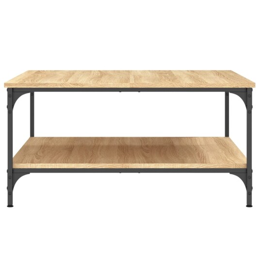 vidaXL Salongbord sonoma eik 80x80x40 cm konstruert tre