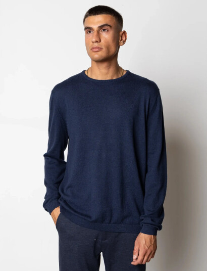 Clean Cut Copenhagen Claude Crewneck Knit - Navy - S