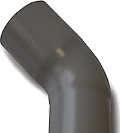 75 Mm X 45° Bøjning Grafit Plastmo 75 Mm X 45° Bøjning Grafit Plastmo