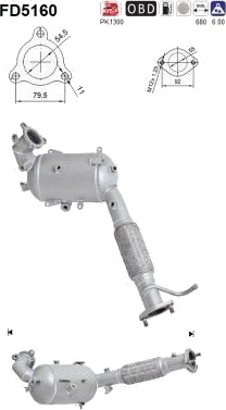 Partikkelfilter AS FD5160