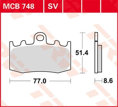 Bremseklosser TRW MCB748