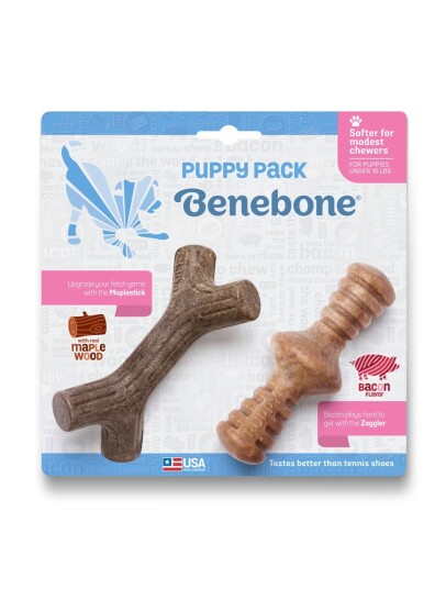 Benebone Puppy 2-Pack (Maplestick & Zaggler) (854111004705)