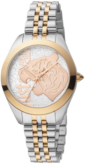 Just Cavalli Dameklokke JC1L210M0185 Classic Sølvfarget/Stål Ø32 mm Just Cavalli Dameklokke JC1L210M0185 Classic Sølvfarget/Stål Ø32 mm