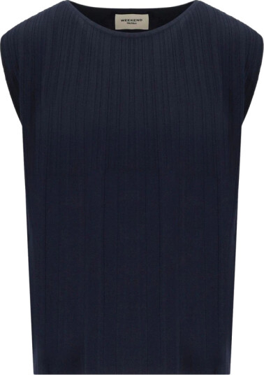 Weekend Max Mara Dame Topper Blå M, Weekend Max Mara Dame Topper Blå M,