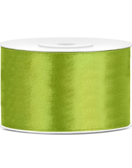 EPLEGRØNT Silkebånd 25 meter x 38 mm