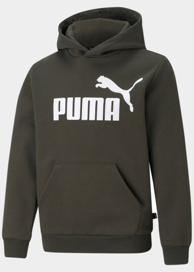Puma Ess Big Logo Hoodie Fl B Forest Night 116 Hoodies