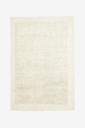 Kave Home Marely hvitt ullteppe 160 x 230 cm Hvit