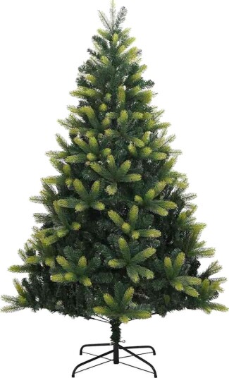  Kunstig Hengt Juletre 300 LED lamper grønn 240 cm PVC og PE