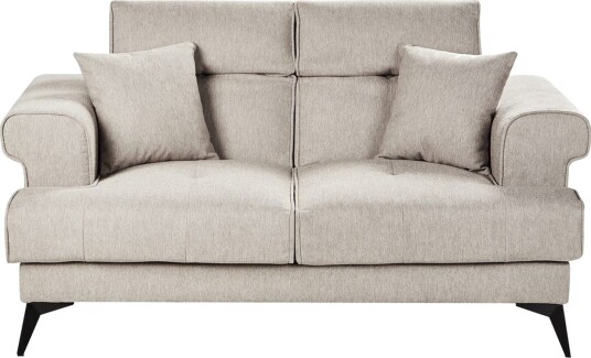 2 sitssoffa Beliani Skive Beige Beige
