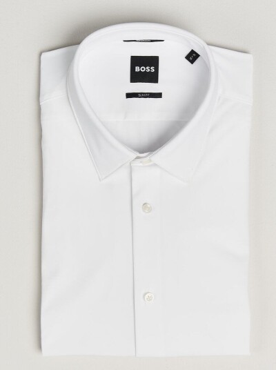 Boss BLACK Hank 4 Way Stretch Shirt White