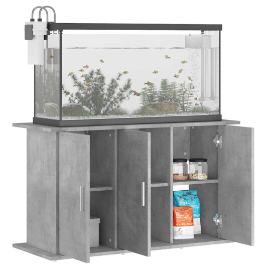 Akvariumstativ Betonggrå 101X41X58 cm Konstruert Tre