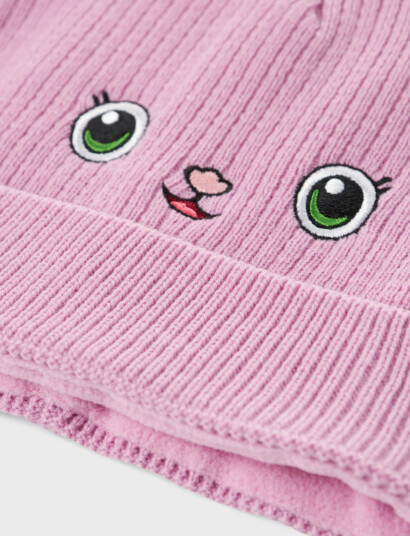 name it Nmfjuma Gabby Knit Hat Sky - Pink - 46/47 name it Nmfjuma Gabby Knit Hat Sky - Pink - 46/47