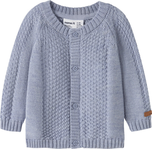 Name It NBMWrilla Wool Ls Knit Card Blue 74