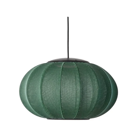Made By Hand Knit Wit 45 Oval LED Pendel Tweed Green
