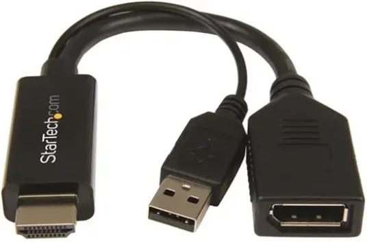 HDMI to Display Port Converter Startech 1.2 Adapter 4K 30Hz HDMI to Display Port Converter Startech 1.2 Adapter 4K 30Hz