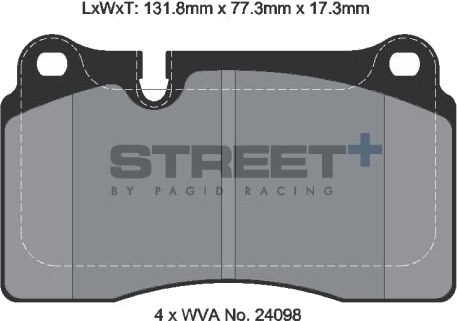 PAGID Racing T8299SP2001 Bremseklosser PAGID Racing T8299SP2001 Bremseklosser