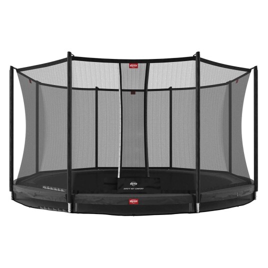 BERG Toys Berg Trampoline Favorit Inground 430 Grå Med Sikkerhetsnett Comfort 430 cm dia Grå