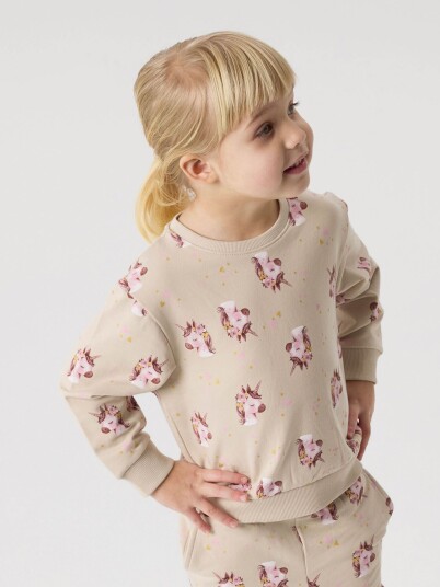 Name It Divina Long Sleeve Sweat Brushed Beige 92