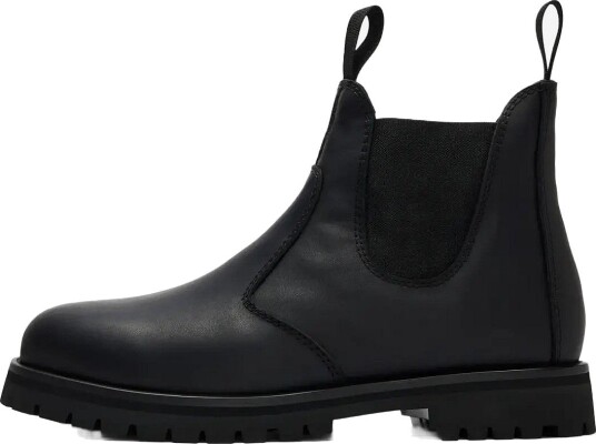 Selected Slmtravis Leather Wwr Chelsea Boot - BLACK - 40