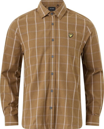 Lyle & Scott   Skjorte Broad Windowpane Check Shirt   Brun