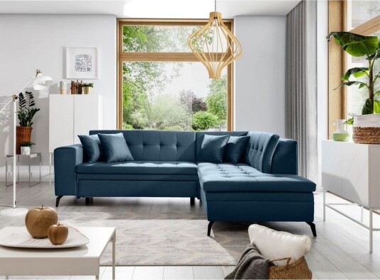 Seksjon Eltap Lanvin 260x210x93 cm Savoi 40 Blå Høyre Seksjon Eltap Lanvin 260x210x93 cm Savoi 40 Blå Høyre