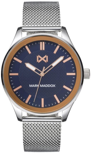 Mark Maddox Herreklokke HM7139 37 Midtown Blå/Stål Ø42 mm