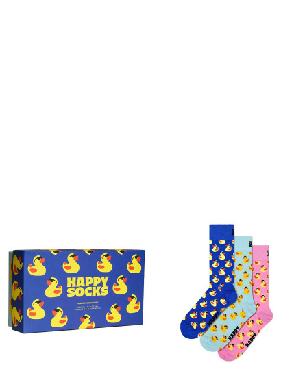 Happy Socks 3-Pack Rubber Duck Socks Gift Set - Blue - 41-46 Happy Socks 3-Pack Rubber Duck Socks Gift Set - Blue - 41-46