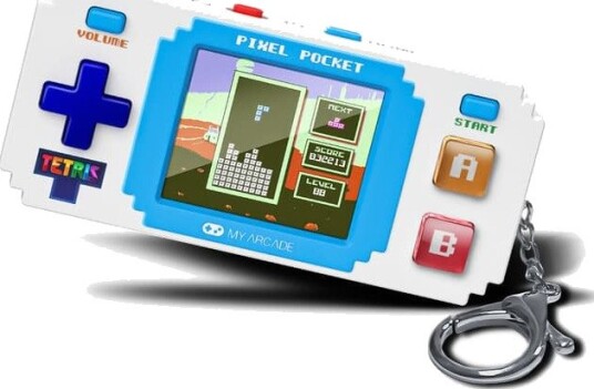My Arcade Pixel Pocket Tetris Mini bærbar retro spillkonsoll