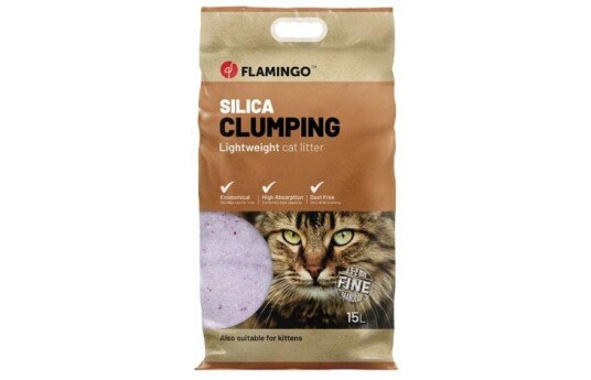 Flamingo Finkornet Silicia Katteperler 15L Flamingo Finkornet Silicia Katteperler 15L