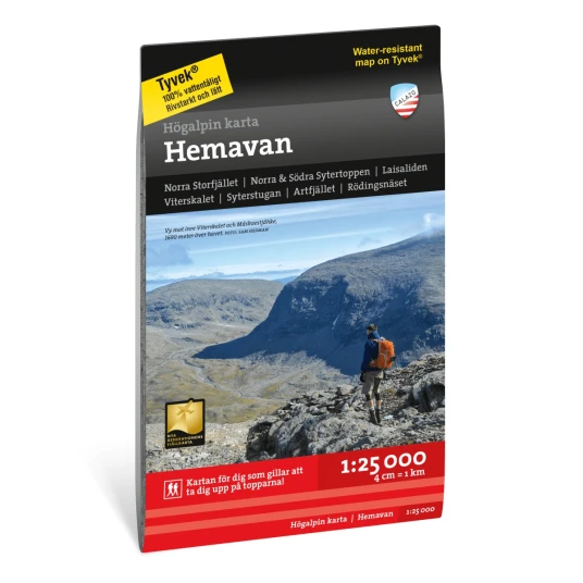 Calazo förlag Högalpin karta Hemavan 1:25.000 OneSize, NoColour
