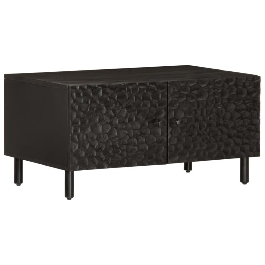  Salongbord svart 80x50x40 cm heltre furu 8720845422424