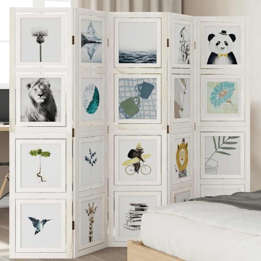 Romdeler 5 paneler hvit heltre keisertre 8721012073890 Romdeler 5 paneler hvit heltre keisertre 8721012073890