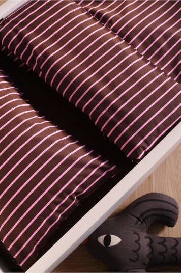 Jotex Mini Sengesett Krybbe Økologisk Sterk rosa/brun SIMA 17759252382