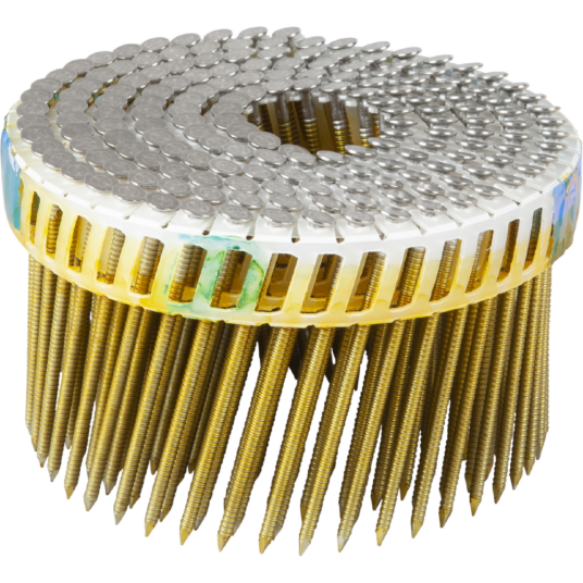 Essve Maskinspiker Coil Plastbåndet Rustfritt Stål Ø: 2.5mm L: 65mm 15° Ant: 1750stk