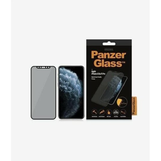 PanzerGlass Edge-To-Edge Svart Skjermbeskytter for iPhone 11 Pro/X/XS med Privacy-filter
