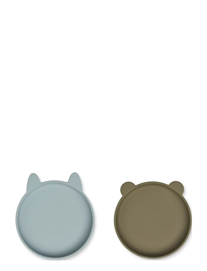 Liewood Olivia Plate - 2 Pack - Multi/patterned - ONE SIZE