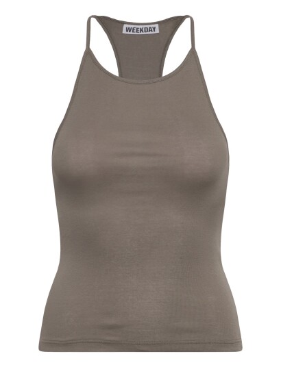 Weekday Slim Racerback Tank Top - Grey - XS Weekday Slim Racerback Tank Top - Grey - XS