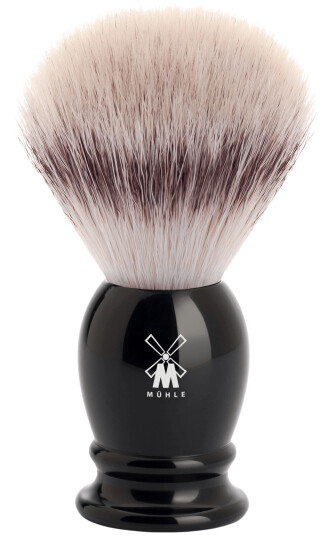 Mühle Syntetisk Barberkost Classic Resin Black Silvertip Fibre-L
