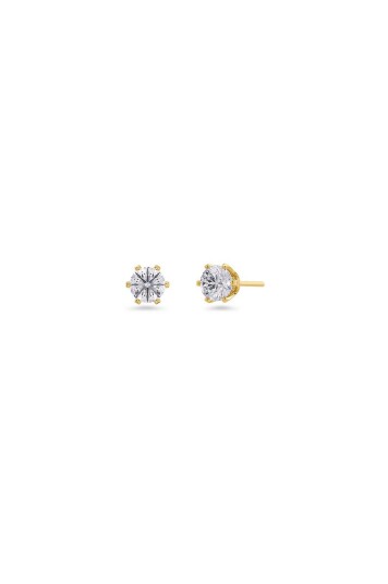 Edblad Øreringer Crown Studs Mini Gold Gull