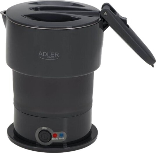 Adler Sammenleggbar 0,6L Vannkoker med Automatisk Temperaturkontroll Grå Adler Sammenleggbar 0,6L Vannkoker med Automatisk Temperaturkontroll Grå