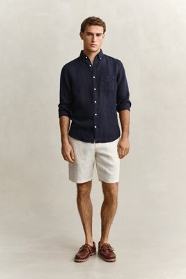 GANT Reg Linen Ds Shorts Cream XL GANT Reg Linen Ds Shorts Cream XL