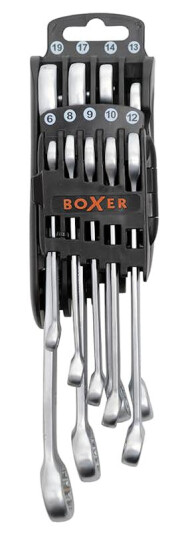 Ringnøkkelsett Boxer 9-deler CR.V-stål Ringnøkkelsett Boxer 9-deler CR.V-stål