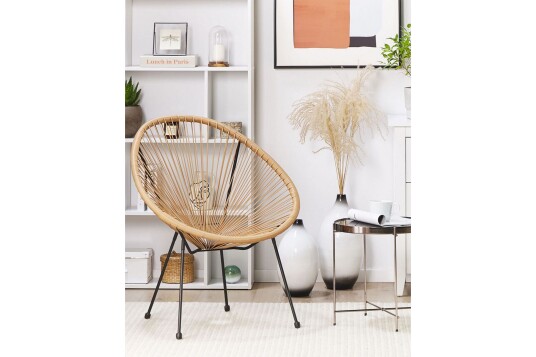 Utelenestol Cayaco Natur/Beige/Sort Utelenestol Cayaco Natur/Beige/Sort