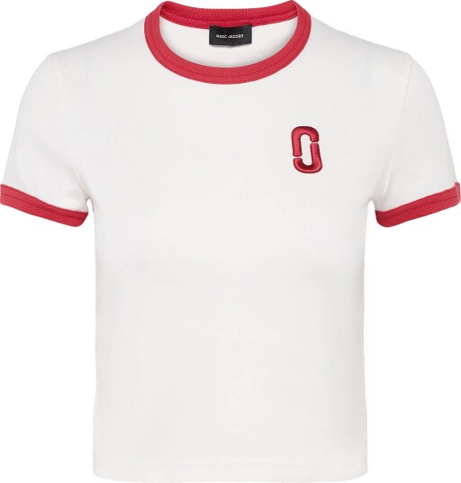 Marc Jacobs Pop J Marc Ringer Baby Tee White S Marc Jacobs Pop J Marc Ringer Baby Tee White S
