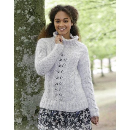 Winter Flirt by DROPS Design Bluse Strikkeoppskrift str S XXXL