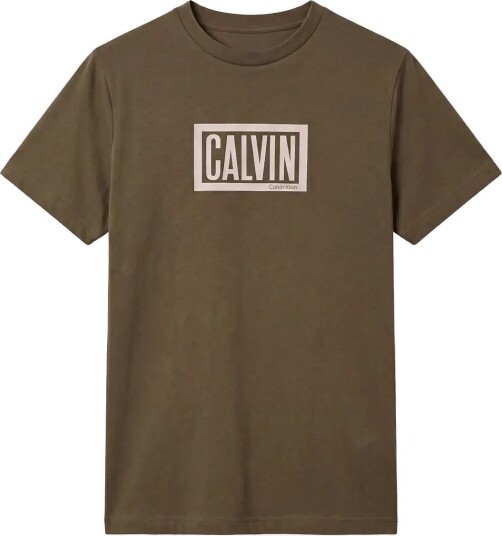 Calvin Klein Jeans Ss 30S Eu Boxed Calvin Graphic T   OLIVE NIGHT   S