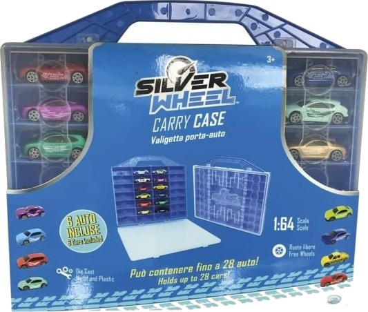 Ods Silver Wheels Oppbevaringseske For Biler Inkl 6 Biler 3+ År