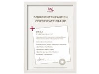 Walther Konstruksjonsramme 21x29,7 A4, plast, hvit (JK-130-W) Walther Konstruksjonsramme 21x29,7 A4, plast, hvit (JK-130-W)
