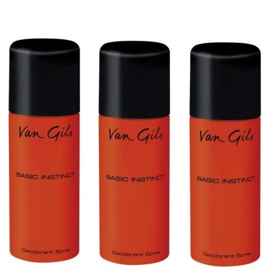 Van Gils 3x Basic Instinct Deodorant Spray 150 ml Van Gils 3x Basic Instinct Deodorant Spray 150 ml